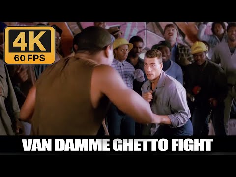 Lionheart (1990) - Jean Claude Van Damme as Lyon Gaultier Ghetto Full Fight Scene 4k 60fps