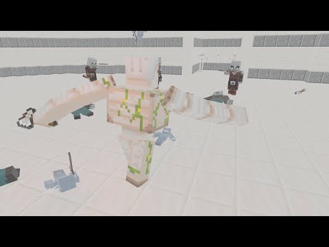 Iron golem vs Illagers