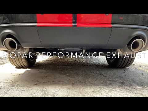 2018 DURANGO SRT STOCK EXHAUST VS MOPAR PERFORMANCE EXHAUST
