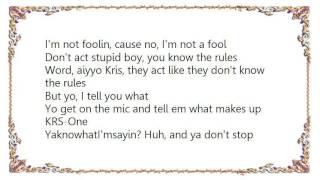 Boogie Down Productions - Ya Know the Rules Lyrics