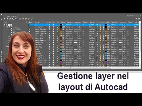 Gestione layer nel layout di Autocad