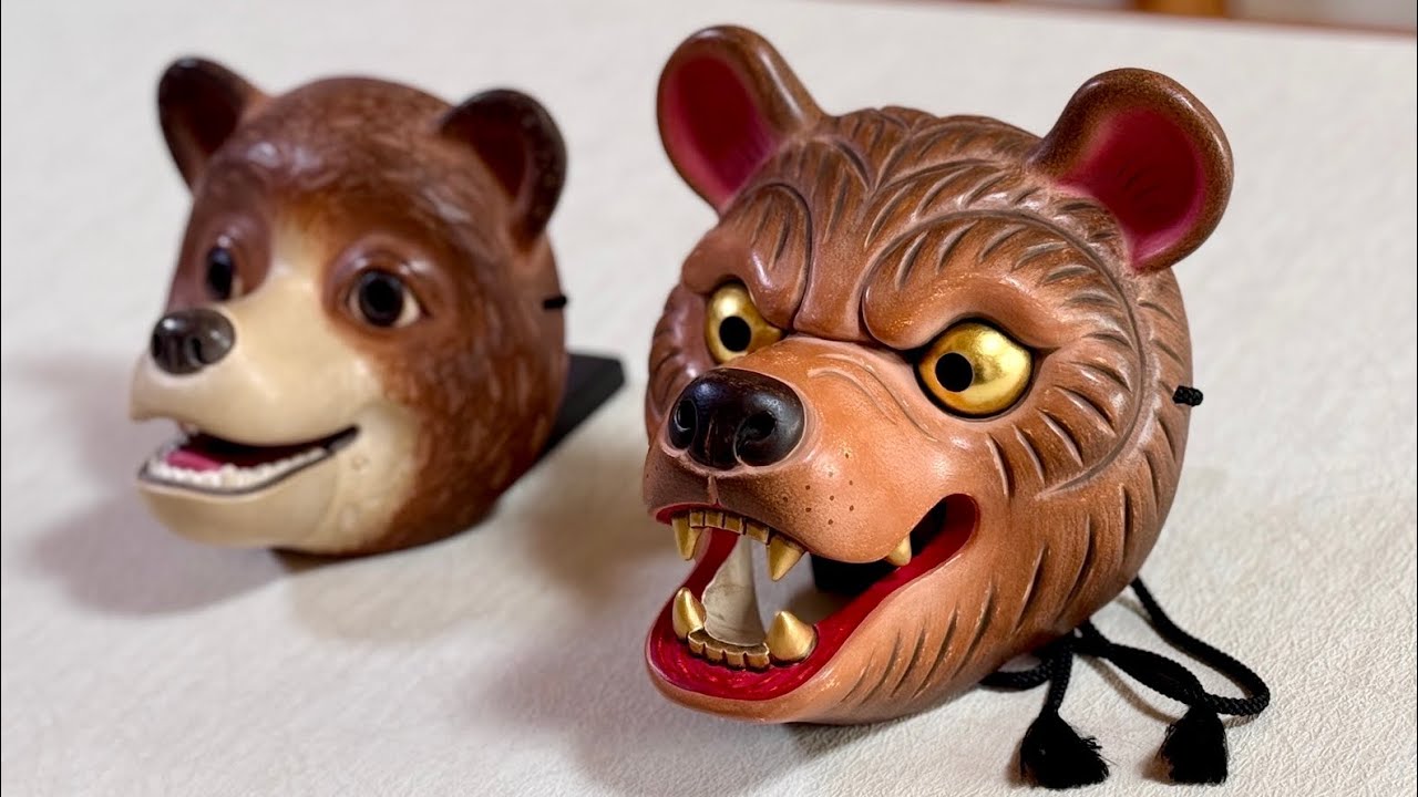 【熊面を作る】#木彫り面の作り方#木彫り#熊 #howtodraweasy 