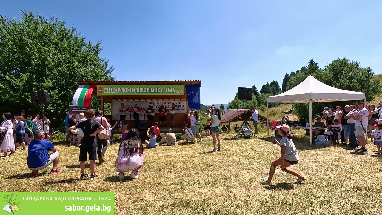 Сборна група от с  Солища - Гайдарско надсвирване в с. Гела 2023г.
