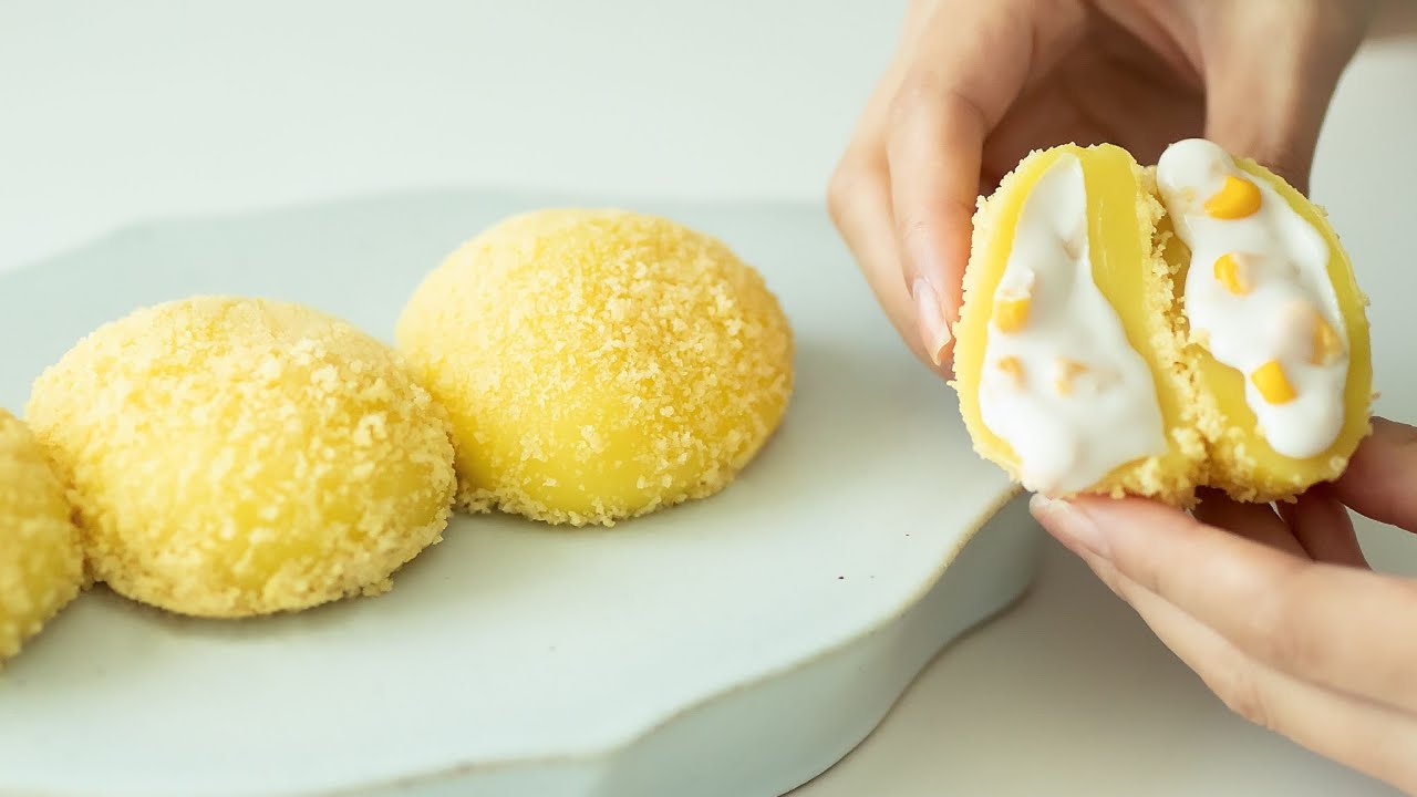 맛 보장💯 인생 크림 찹쌀떡 만들기:: 건식 찹쌀가루로 만드는 옥수수 크림 찹쌀떡