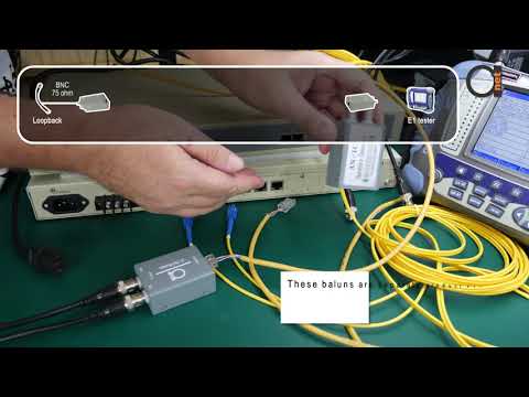 4 x E1 over Fiber Optical Multiplexers - Optimux - Extenders with 75/120 ohm impedance baluns