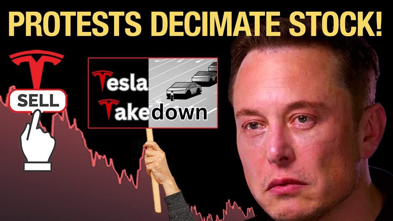 Tesla Sales & Stock PLUNGE as Anti-Elon Protests RAGE