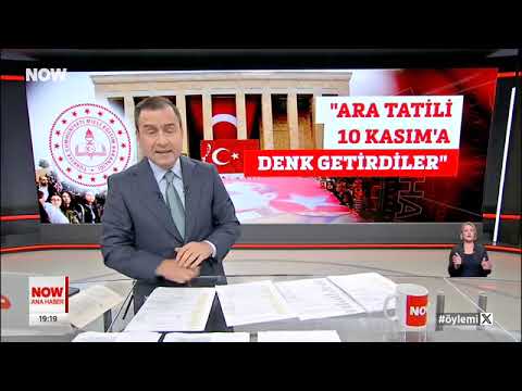 Genel Başkanımız Kadem Özbay`ın, birinci dönem ara tatilin okullarda Atatürk Haftası olarak anma etkinlikleri düzenlenen tarihler arasına denk getirilmesi ile ilgili açıklamaları Now Tv`de haberleştirildi. | EĞİTİM İŞ
