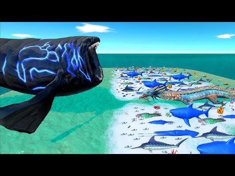 Aquatics Battle - The Bloop VS Blue Team - Animal Revolt Battle Simulator