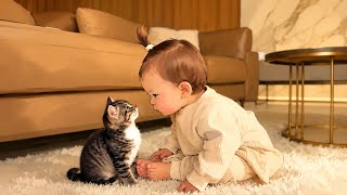 This Baby and Cat Friendship Melted Millions of Hearts ❤️🐱