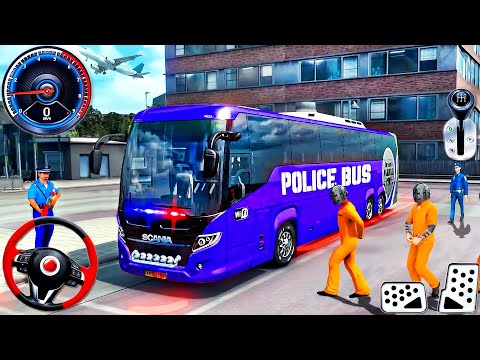 Police Bus Rescue Driving Simulator - US Prisoner Bus Transporter Driver 3D - Android GamePlay #4