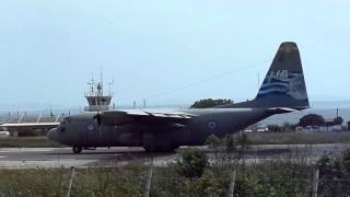 preview picture of video 'C-130 Hercules / Chios Airport'