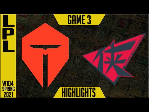 TES vs RW Highlights Game 3 | LPL Spring 2021 W1D4 | TOP Esports vs Rogue Warriors G3