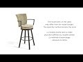 Cardin Pub Height Stool by Amisco