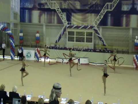 Belarus Team. Groups Seniors 3 Ribbons 2 Ropes. RG WC St-Petersburg 03.04.2010.mp4