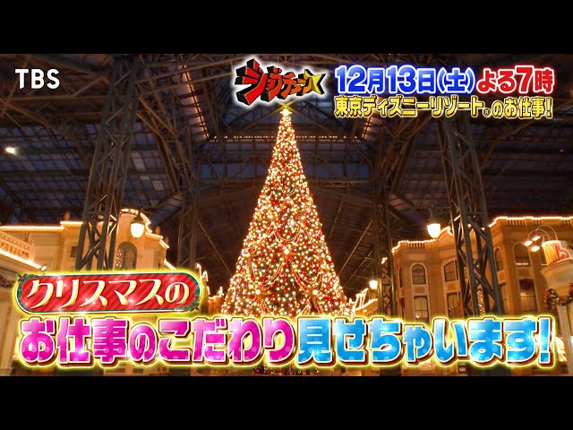 ジョブチューン★東京ディズニーリゾートのお仕事クリスマススペシャル🈑🈓