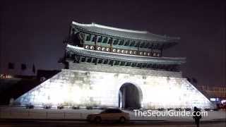 preview picture of video 'Hwaseong Fortress in Suwon, South Korea on a snowy evening'
