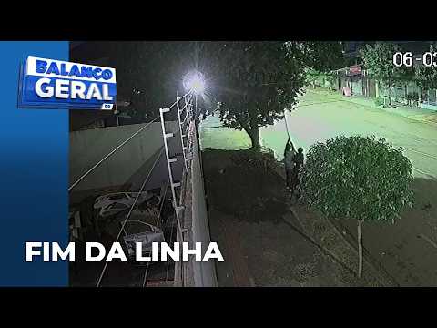 Dupla é presa em flagrante furtando cabos telefônicos em Tamarana