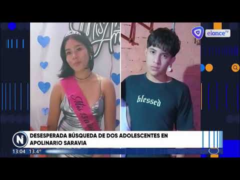 BUSCAN DOS MENORES DE 15 AÑOS DESAPARECIDOS EN APOLINARIO SARAVIA