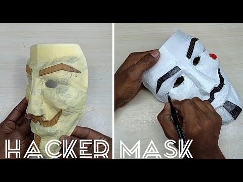 How to Make Money Heist Mask | Hacker Mask Making at Home | DIY Hacker Mask Making at Home
