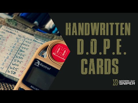 D.O.P.E. Cards: The Secret to Long Range Shooting