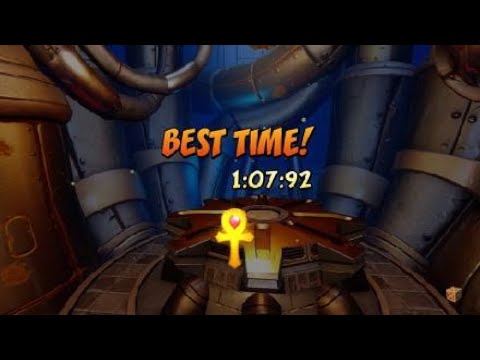 Crash Bandicoot N. Sane Trilogy Reckless Relic Run Night Fight Gold