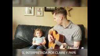 Hija e padre cantan yo soy tu amigo fiel / yo soy tu amigo fiel / toy story