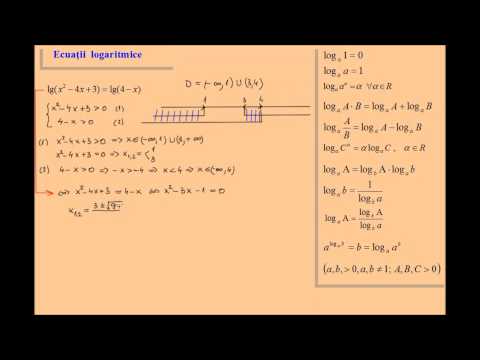 Ecuatii logaritmice rezolvate