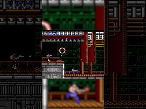 Nintendo Nes Contra Level 7 Hangar. 🦔⚙️🔫 30 Man code. #nesgames #contra