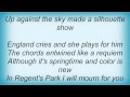 Crowded House - English Trees Lyrics
