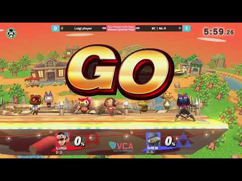 VCA - BC | Mr.R (Sheik) Vs. Luigi player (Luigi) - Winners Quarters - Smash 4 Singles