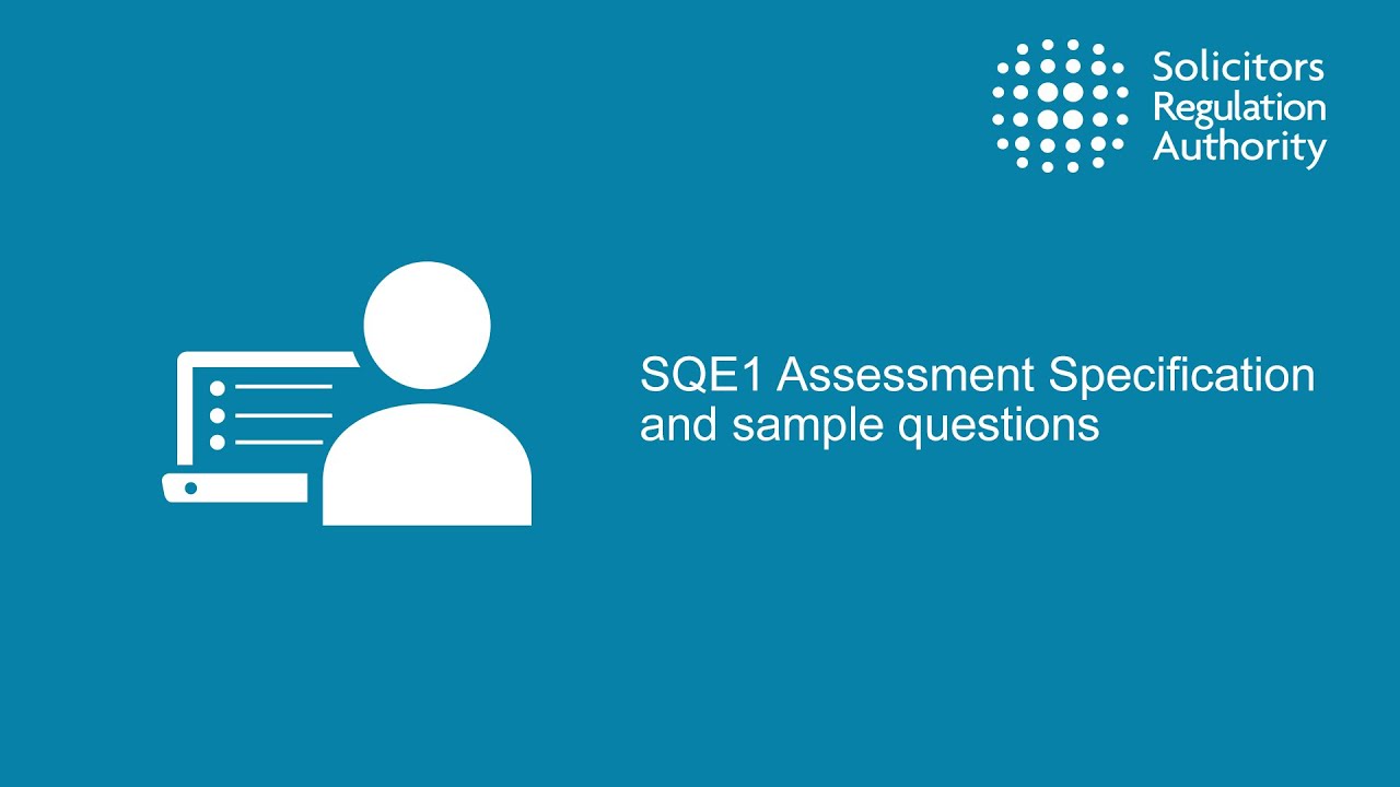 SQE1 Assessment Specification and sample questions