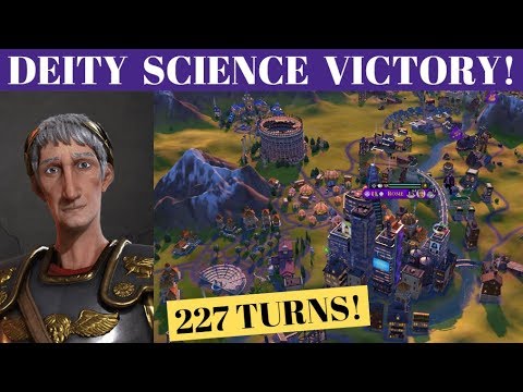 Intro - T227 Deity Science Victory (Rome) - Civ 6