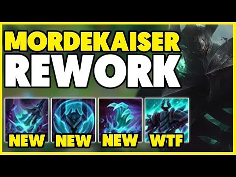WORLDS FIRST MORDEKAISER REWORK GAMEPLAY REVIEW! ALL ABILITIES, COMBOS REVEALED! - League of Legends