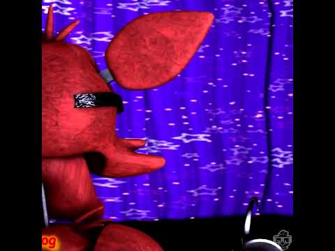 Foxy opens the curtain