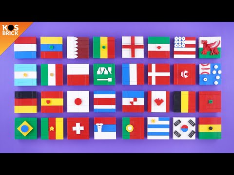 Lego Country Flags - FIFA World Cup 2022 Qatar (Tutorial)