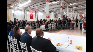 Cumhurbaşkanı Erdoğan, Femaş Metal Sanayi İşçileriyle buluştu..