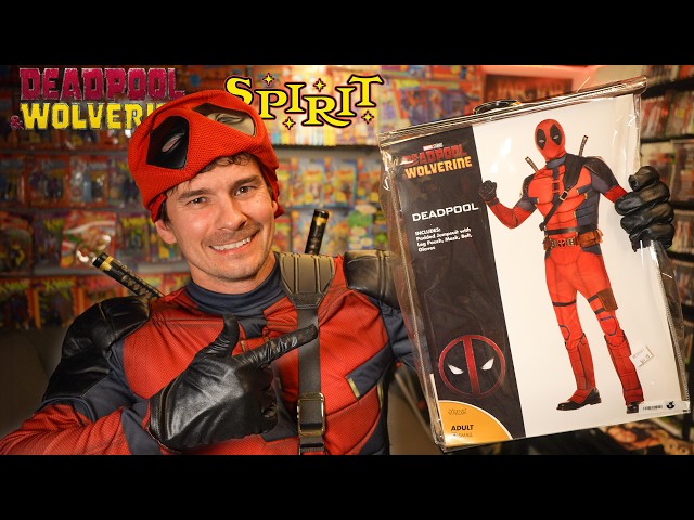 Vídeo relacionado con Rubies Disfraz Deadpool Deluxe para Adulto, Jumpsuit con pecho musculoso, cubrebotas, y máscara. Oficial de Marvel, para Carnaval, Navidad, Halloween y Cumpleaños.