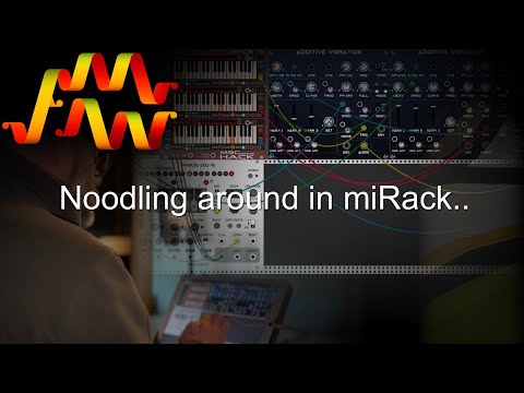 Noodling around in miRack for iOS, on an old iPad..