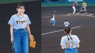 [分享] 山田杏奈—今日阪神開球嘉賓