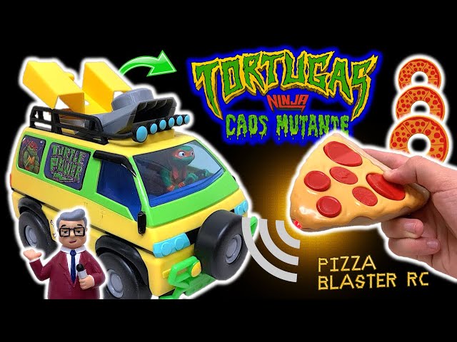 Vídeo relacionado con TMNT Tortugas Ninja Adolescente Mutante | Tortugas Ninja Juguetes Pizza Blaster, Edición de Película | Furgoneta Tortugas Ninja Teledirigida con Lanzamiento de Pizza | Regalos y Juguetes 5+ Años