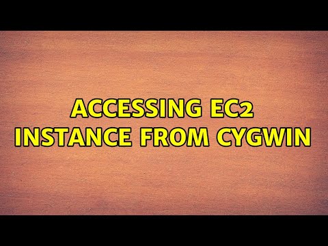 accessing EC2 instance from cygwin