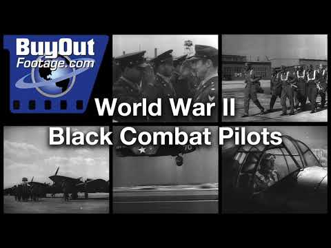 World War II Black Combat Pilots Historic Film Footage