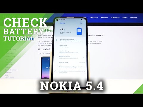 How to Show Battery Percentage in NOKIA 5.4– Battery Information