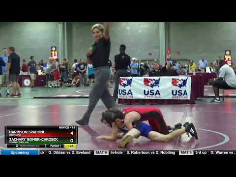 Novice 63 Harrison Spadoni Louisiana Vs Zachary Gomer-Chrobocinski South Carolina