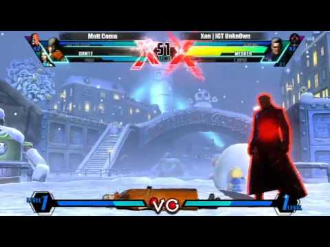 WNX(UMVC3), 4/12/2012 - Coma (Trish/Dante/Doom) Vs. Xan | IGT Unkn0wn (Viper/Sent/Wesk)