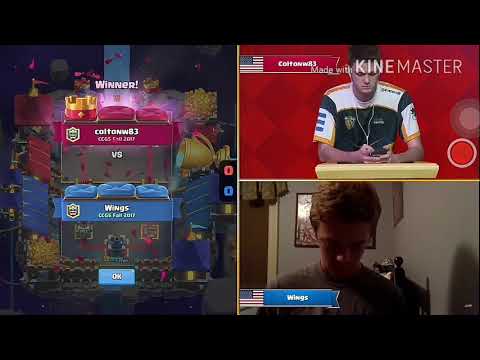 COLTONW83 VS WINGS 1 JORNADA CCGS NA FALL SEASON || Clash Royale con Chary ✋