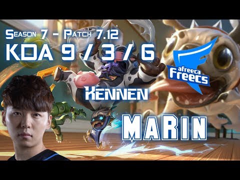 AFs MaRin KENNEN vs AATROX Top - Patch 7.12 KR Ranked