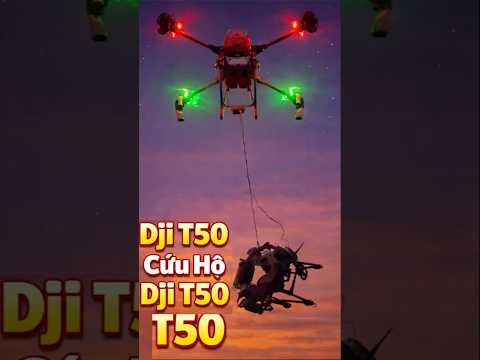 DJI T50 rescuing a crashed DJI T50 in real field conditions. | Agri Drone Experience