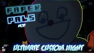 PAPER PALS IN ULTIMATE CUSTOM NIGHT | FIVE NIGHTS AT FREDDYS PAPER PALS MOD | SECRET ANIMATRONIC