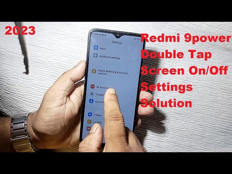 Redmi 9 Power Double Tap Screen On/Off Settings !